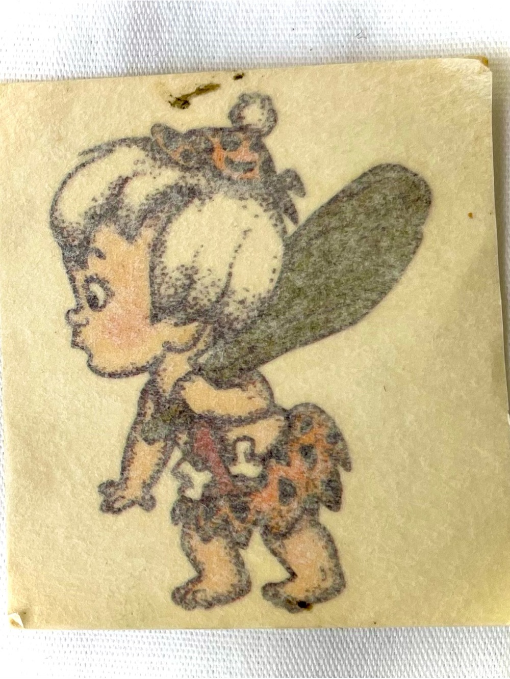 Vintage 1992 Hanna-Barbera Temporary Tattoo Flintstones Bamm-Bamm Collectible